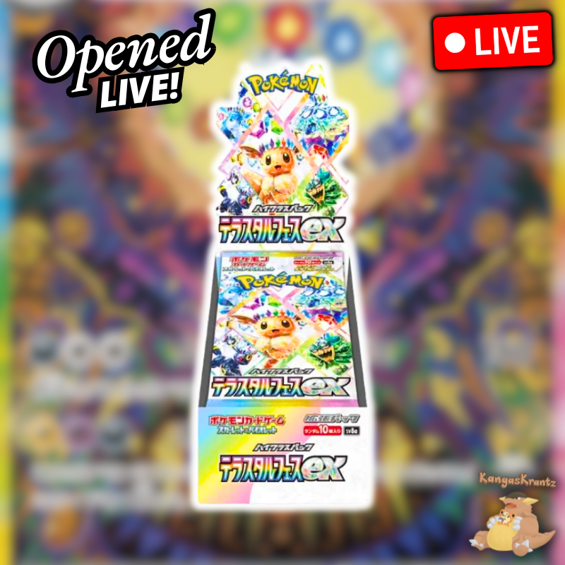 Japanese Terastal Festival Booster Box OPENED LIVE!