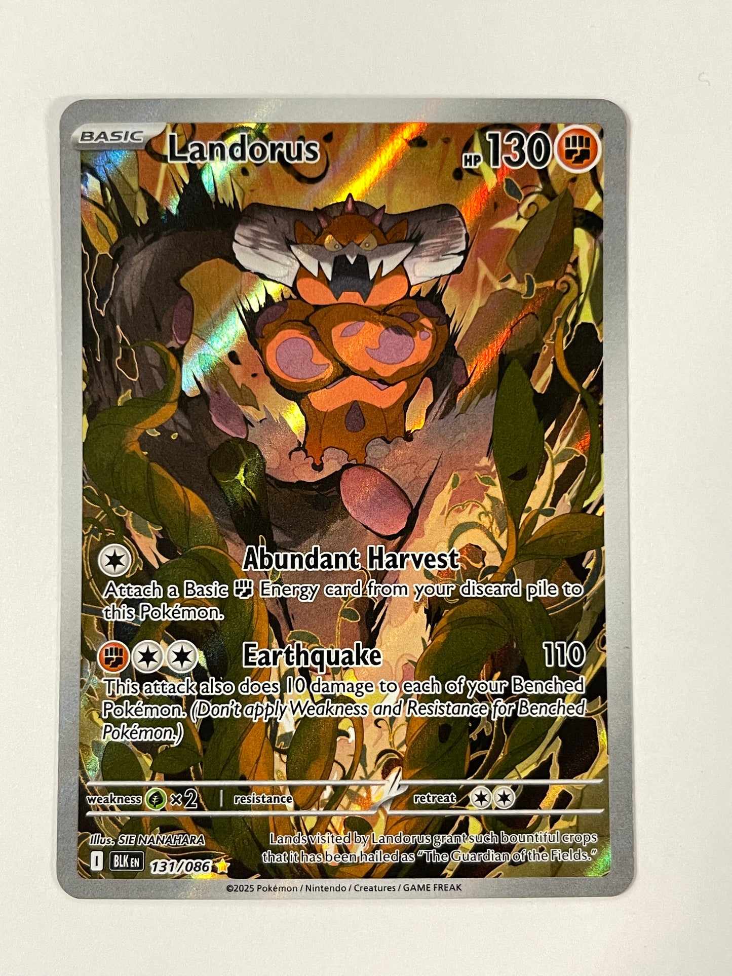 Landorus - 131/086 - SV: Black Bolt (BLK) Illustration Rare