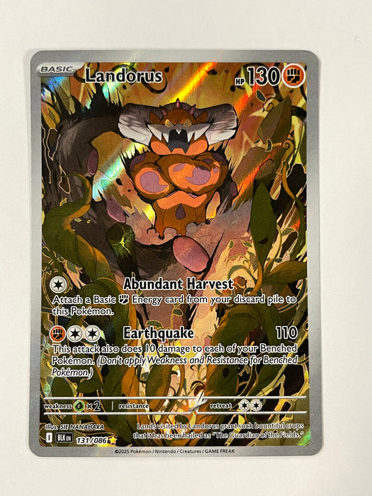 Landorus - 131/086 - SV: Black Bolt (BLK) Illustration Rare