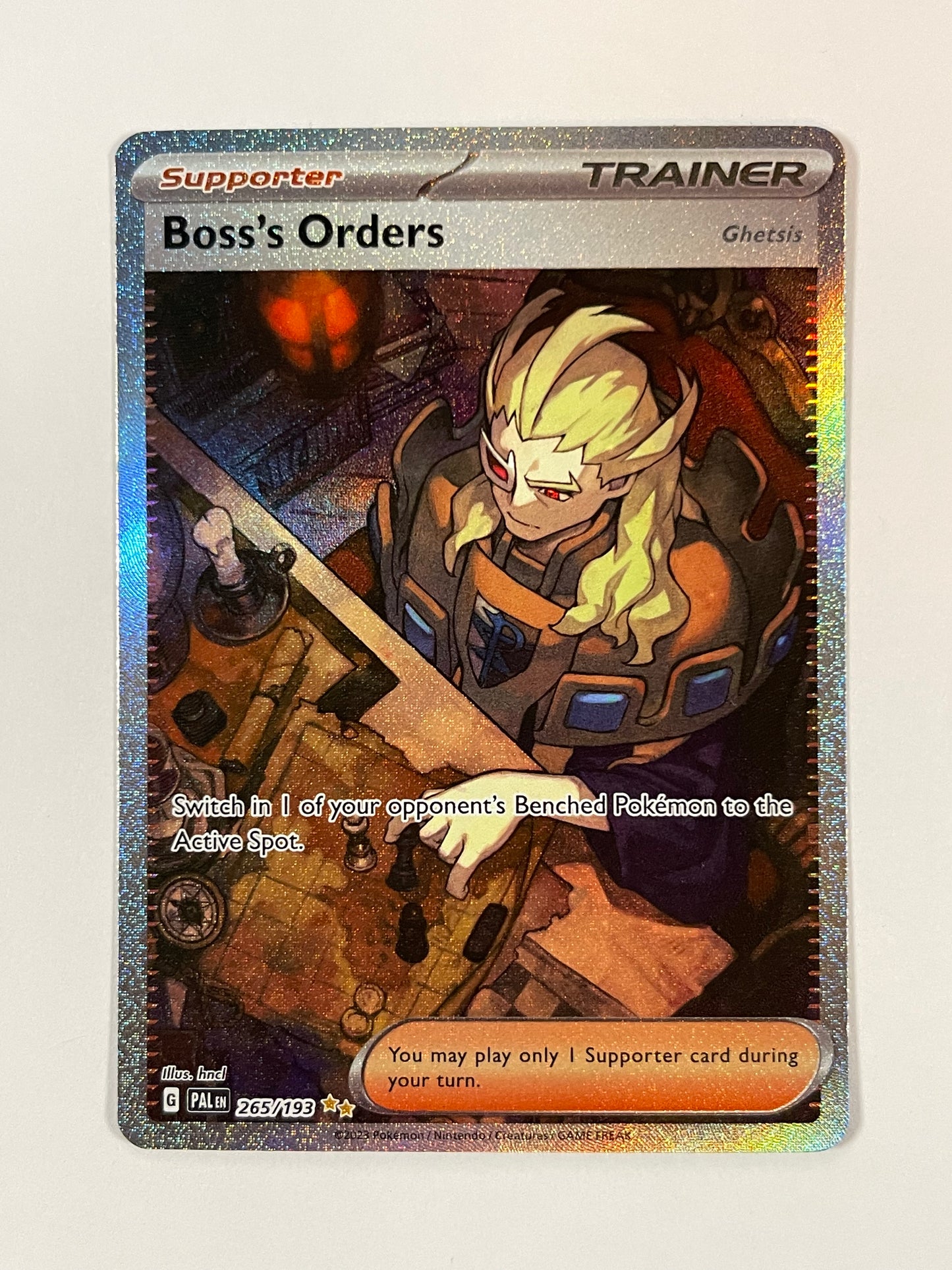 Boss's Orders - 265/193 - SV02: Paldea Evolved (PAL) (Ghetsis)