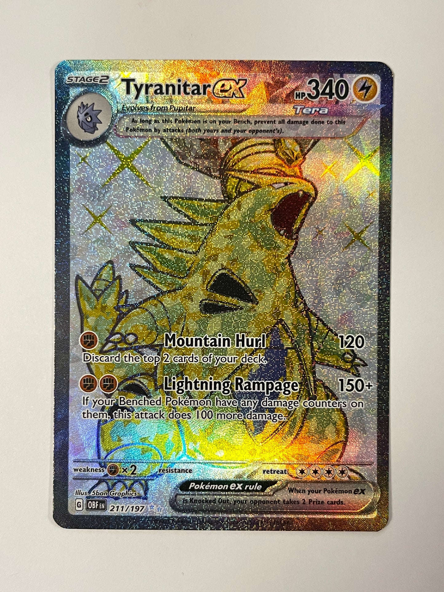 Tyranitar ex - 211/197 - SV03: Obsidian Flames (OBF)