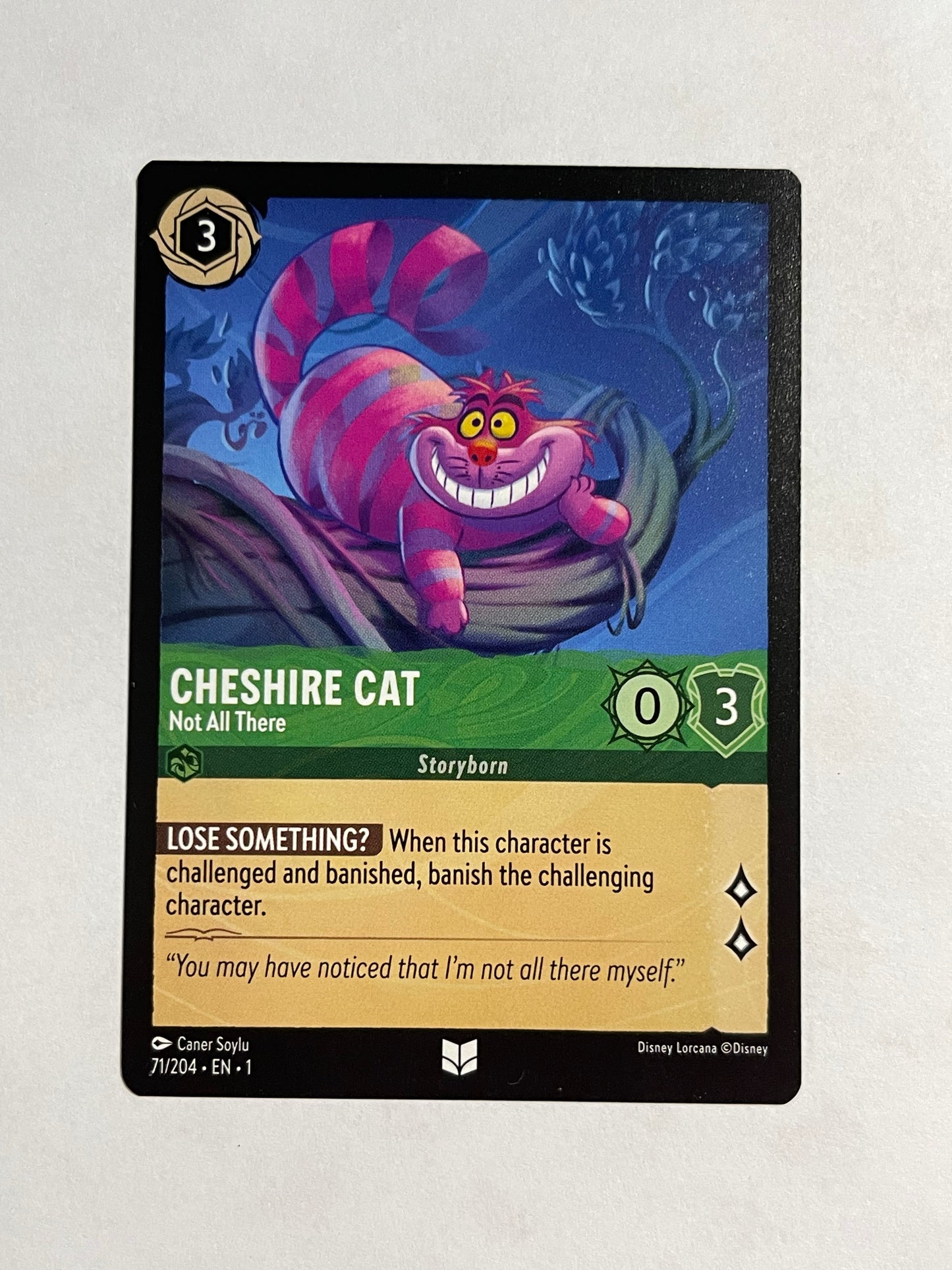 Cheshire Cat Not All There - Disney Lorcana