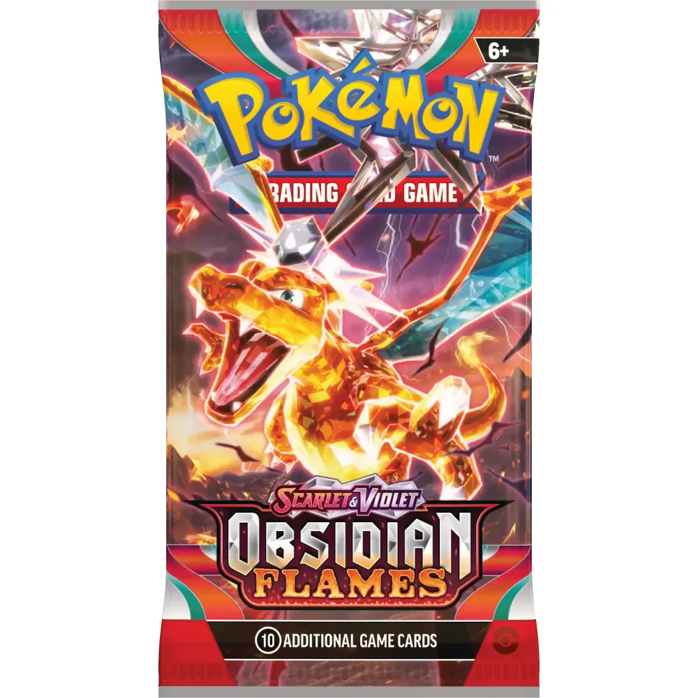 pokemon obsidian flames booster box price Pokmon TCG: Scarlet & Violet-Obsidian Flames Booster Bundle (6 Packs)